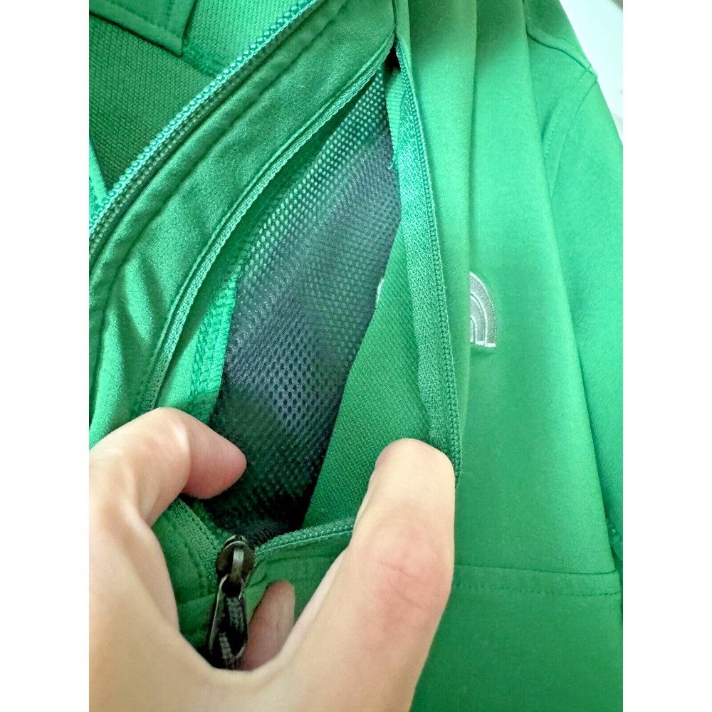 The North Face Men's 1/4 Zip Size XL Green Pockets Water Resistant Windbreaker - Picture 9 of 12